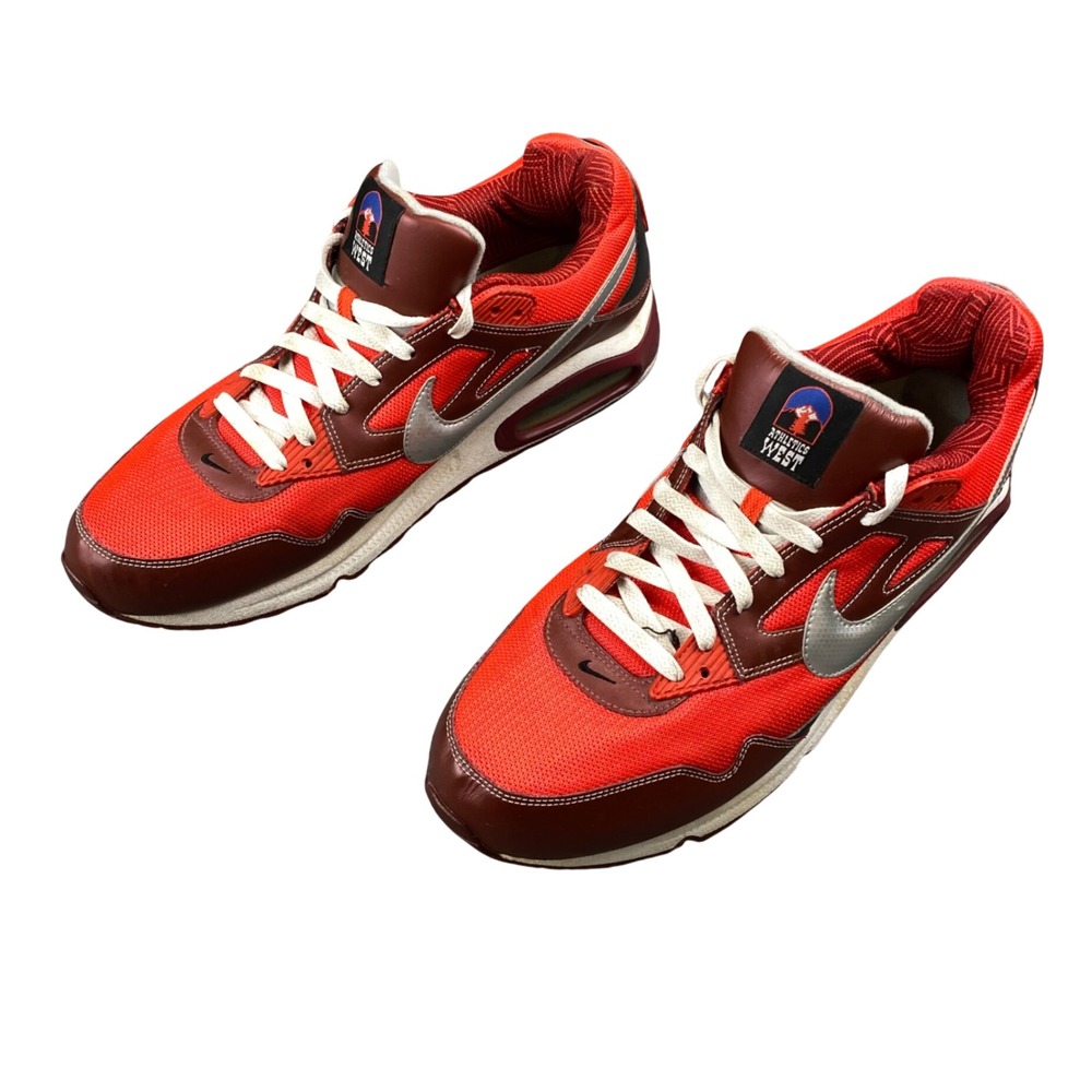 Nike Air Max Skyline Athletics West Mens 14 Crimson Silver 343886 600 2012